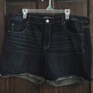 American Eagle-Dark Wash-Jean Shorts- Size 18